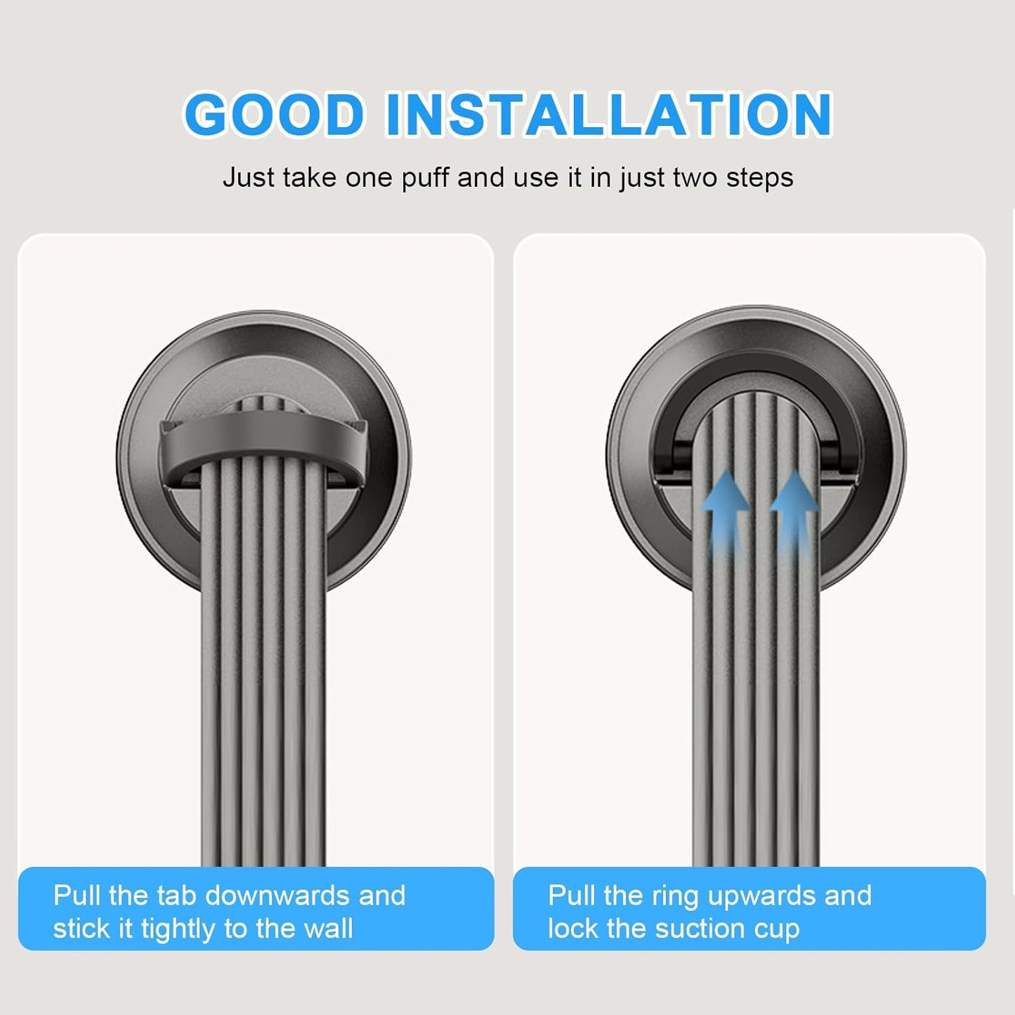 Heavy-Duty No-Drill Suction Cup Folding Clothes Rack – Multi-Purpose 90° Rotatable Wall-Mounted Hanger with Anti-Slip Slots