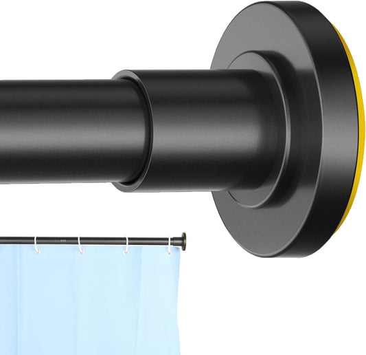 Adjustable Wall-Mounted Heavy-Duty Clothes Hanging Rod, 31–80 Inches, No-Drill Telescopic Closet Rod